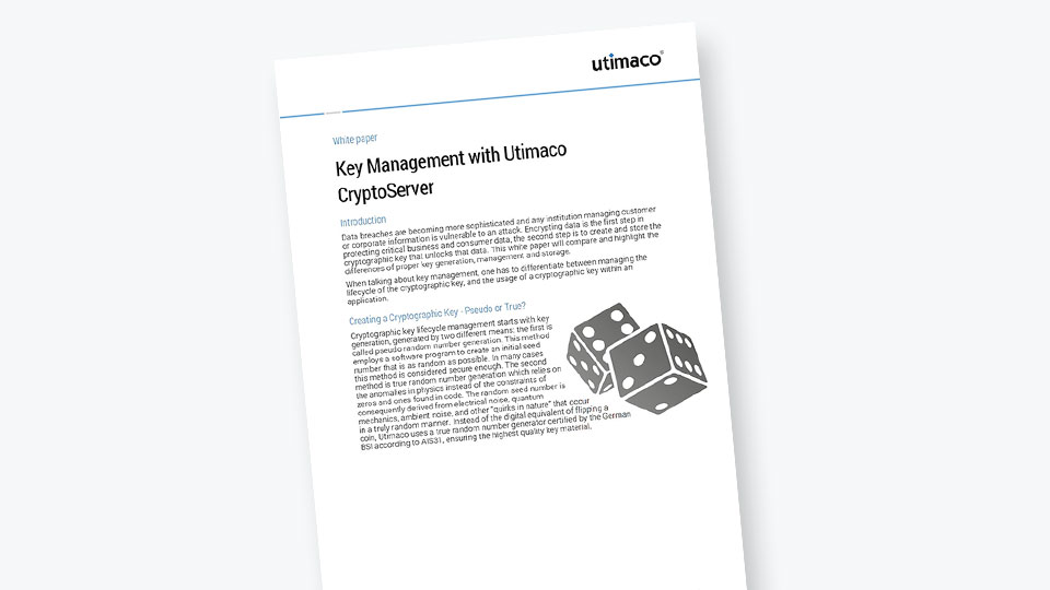Key Management with Utimaco CryptoServer