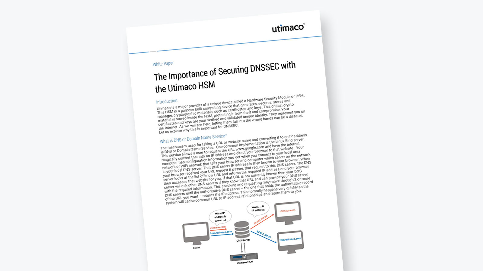 The Importance of Securing DNSSEC with the Utimaco HSM