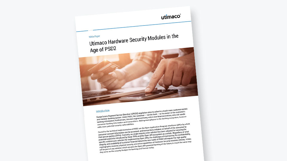 Utimaco Hardware Security Modules in the Age of PSD2