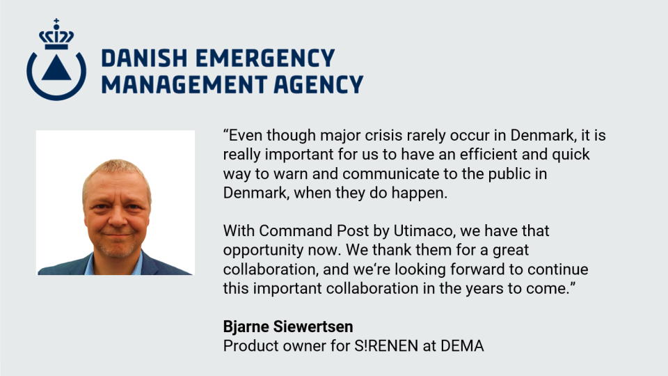 Danish Emergency Management Agency Testimonial