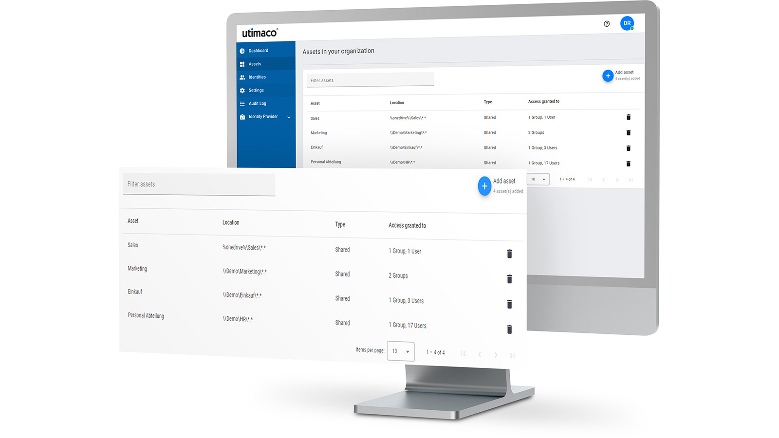 utrust lancrypt cloud screen mockup with detail