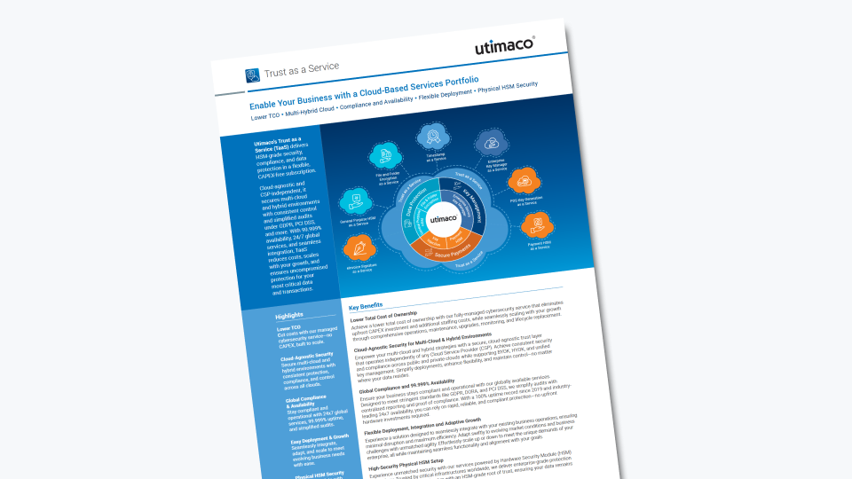 Trust as a Service Datasheet