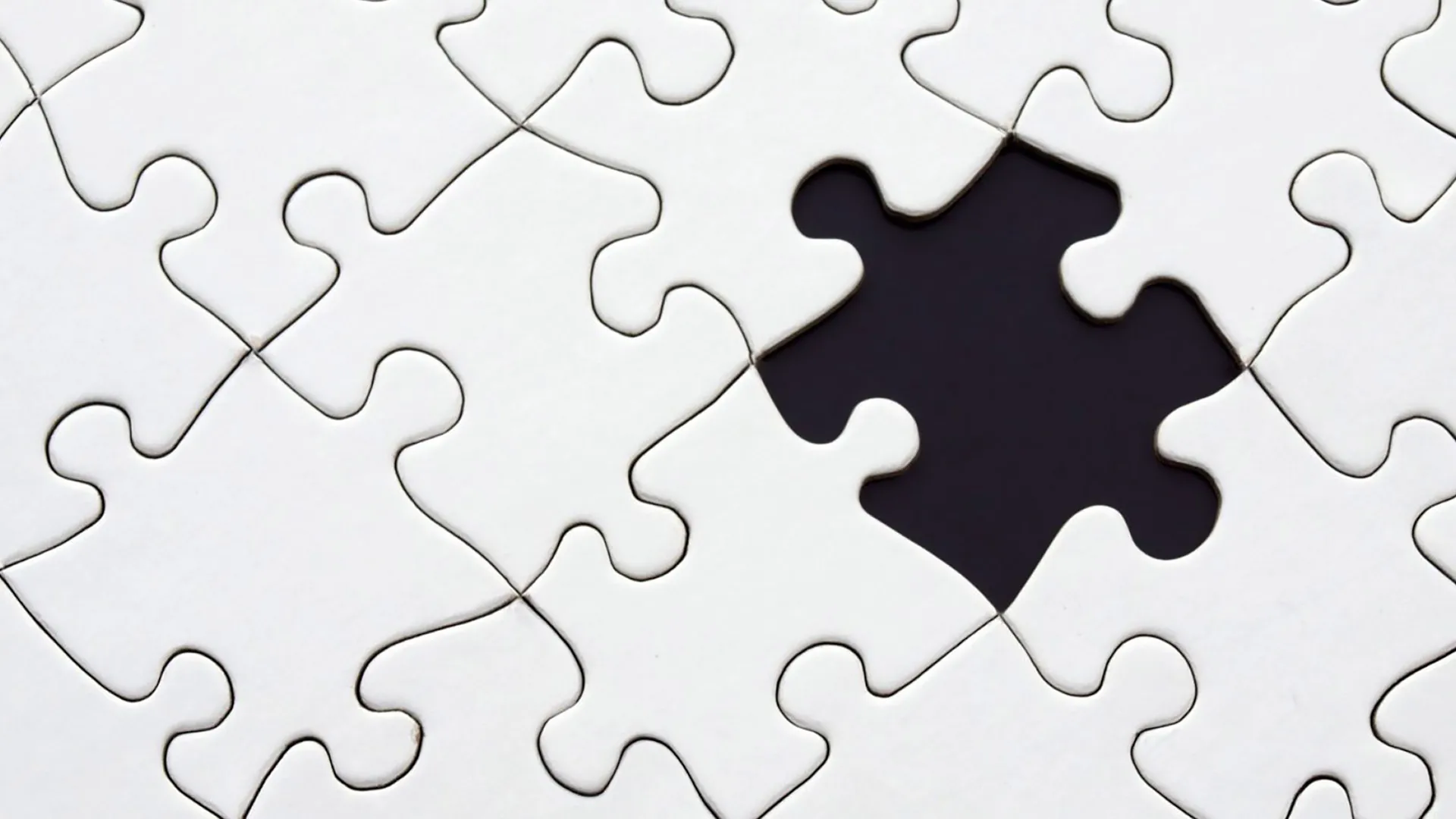 Puzzle piece missing 