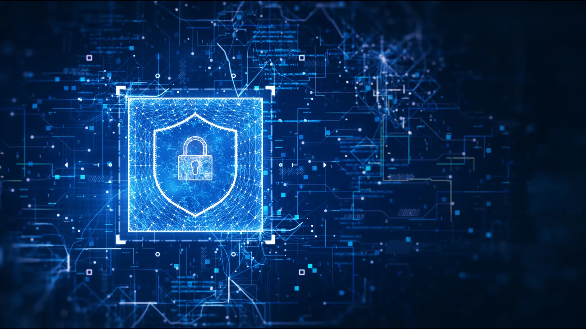 digital lock in a shield