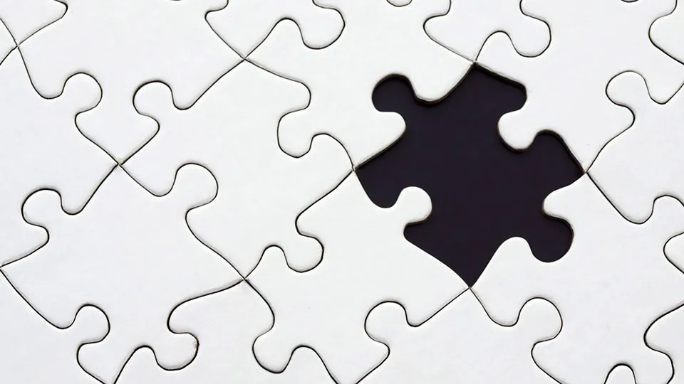 Puzzle piece missing