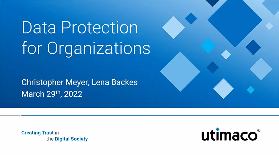 Data Protection for Organizations Webinar
