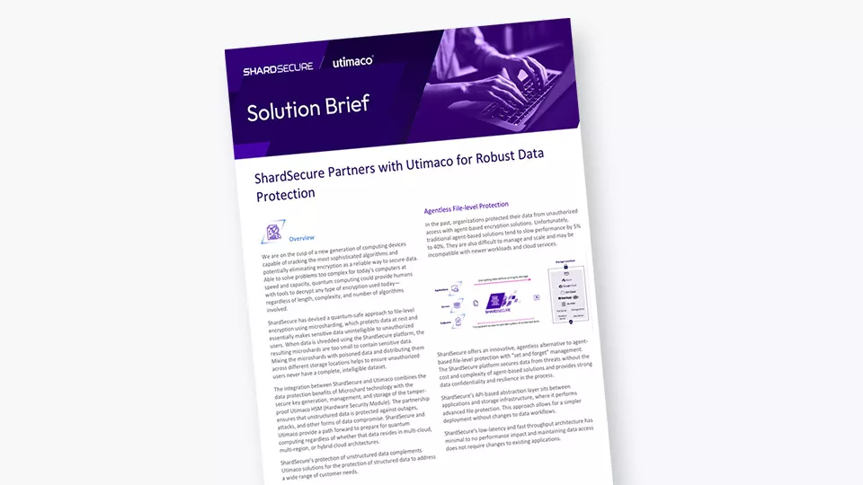 ShardSecure Partners Joint solution brief