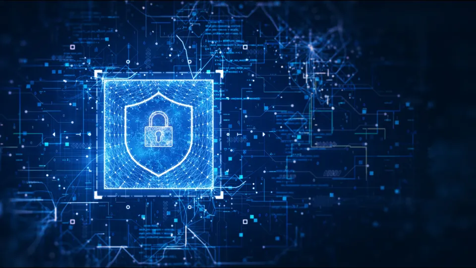 digital lock in a shield