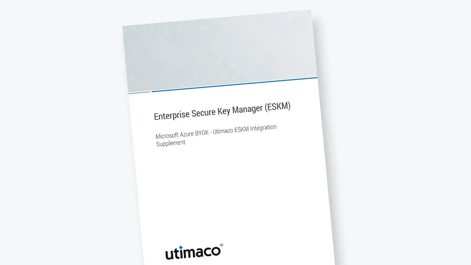 Microsoft Azure BYOK - Utimaco ESKM Integration Supplement